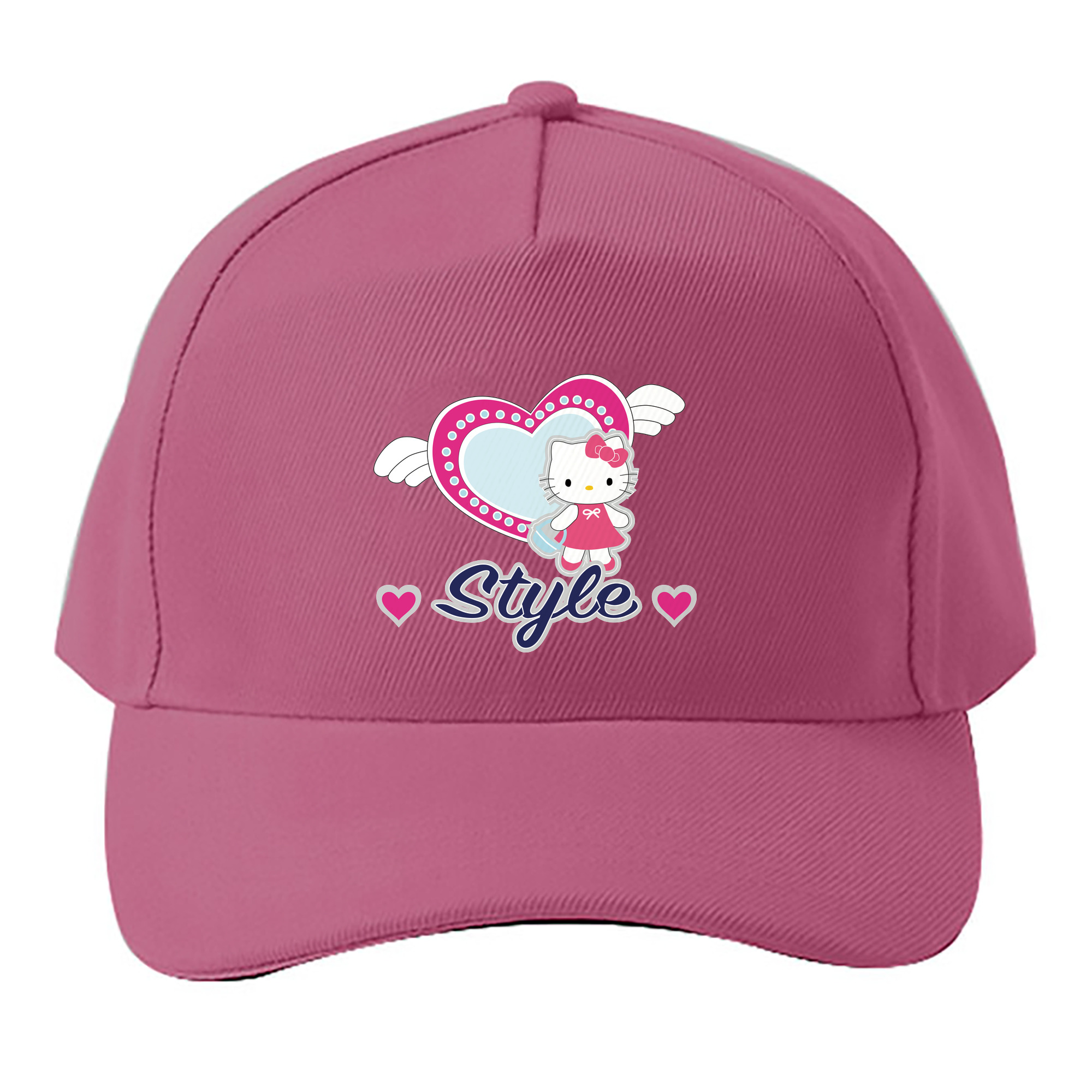 （画像用） Hello Kitty ハローキティ ベースボールキャップ 綿100％ 男女兼用 帽子 スポーツ